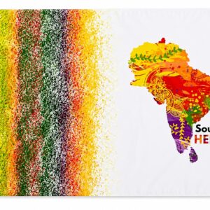 Large Official South Asian Heritage Month 6ft x 4 ft Flag (Sleeve)