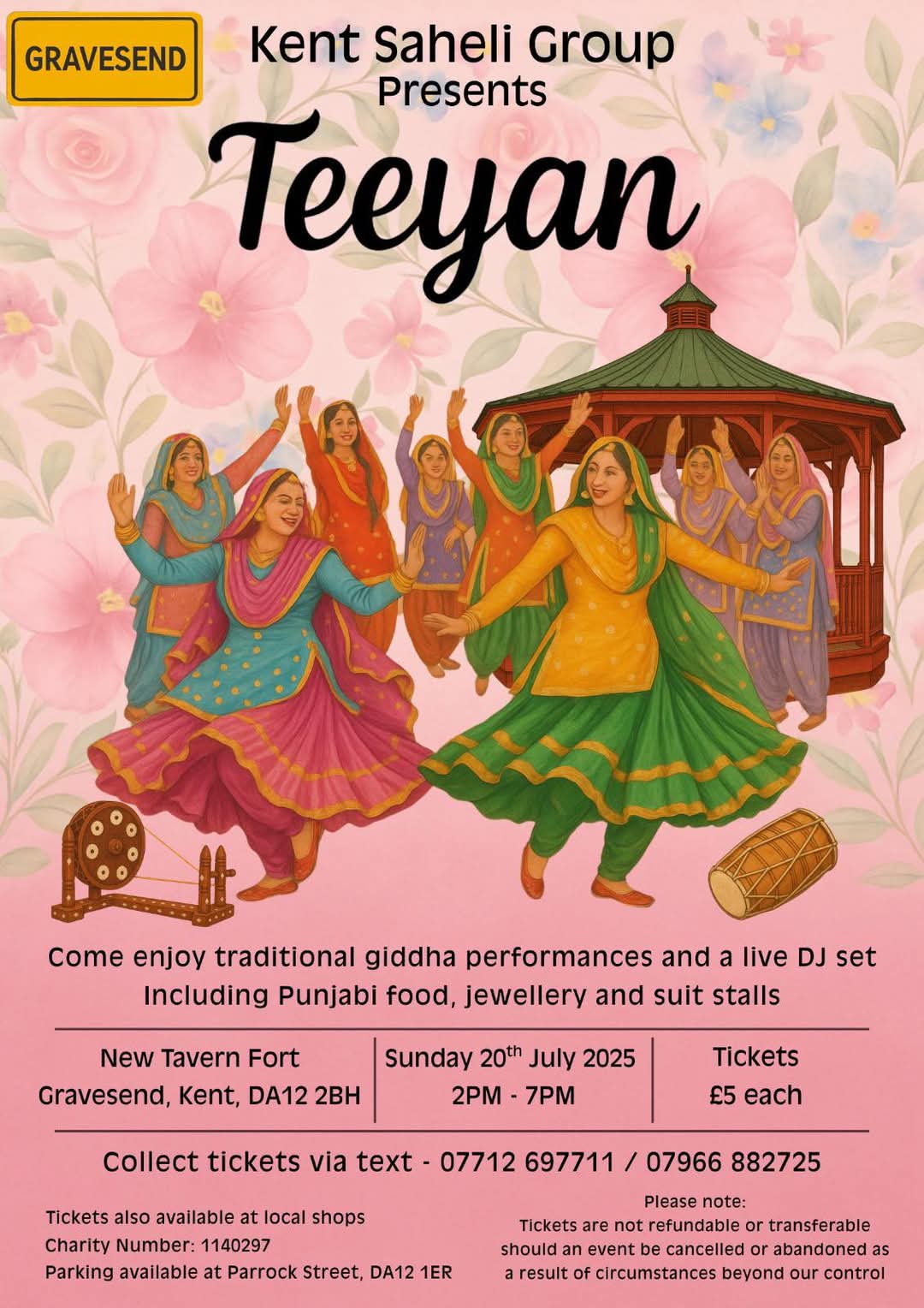 Traditional Giddha Performances , Live Music , food and suit stalls.