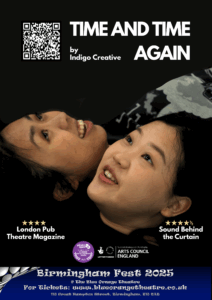 Two East Asian women lying down side by side and smiling.