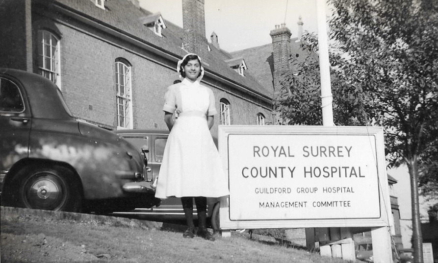 Gulzar Waljee outside Royal Surrey County Hospital