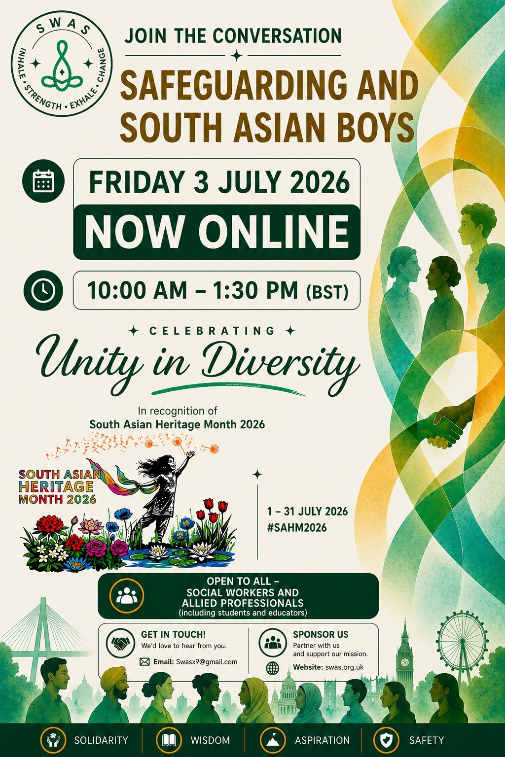 SWAS online event flyer