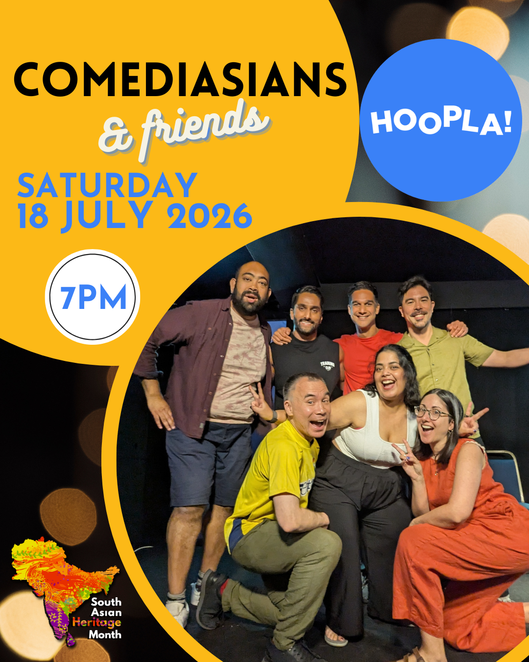 poster image for Comediasians & Friends, an Asian improv show on 25th July